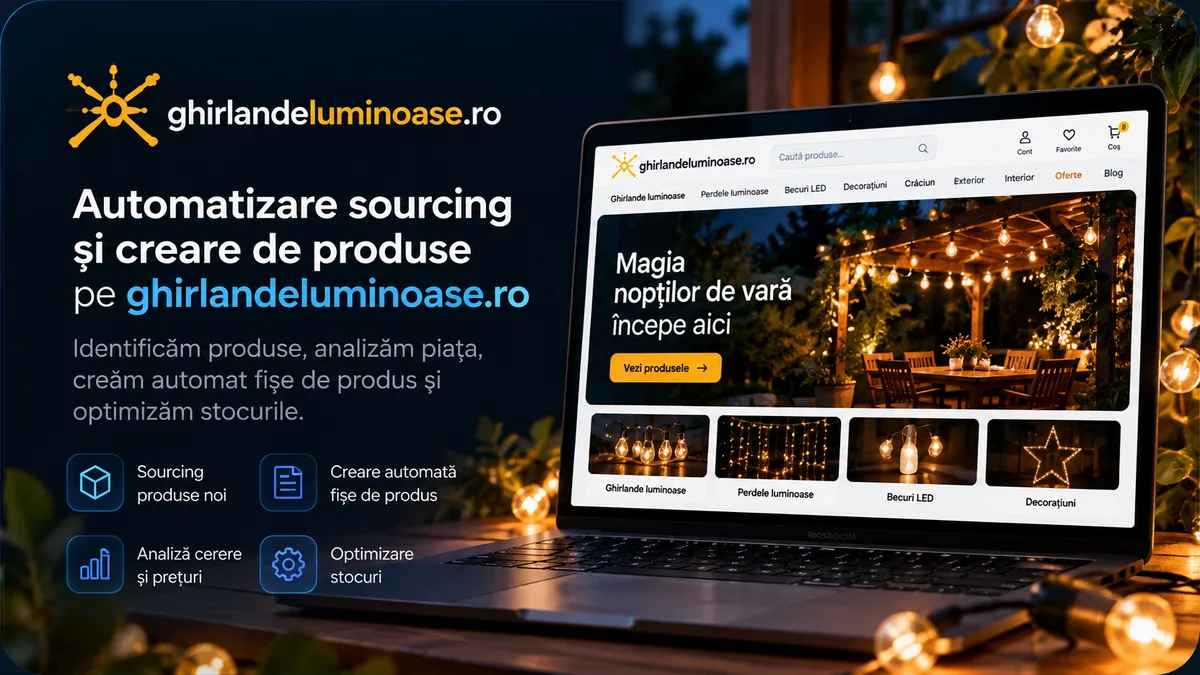 Sourcing și creare de produse